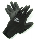 Work gloves PU / nylon size 10 Schwarrz mechanic gloves