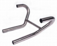 BSM exhaust pipes incl. balance pipe, stainless steel R80/100GS Paralever