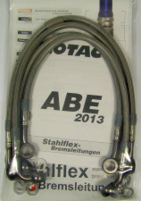 Steel braided brake lines with ABE for BMW R 850 1100 with ABS