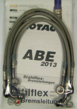 Steel braided brake lines front + rear BMW R 850 1100 with ABS