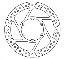 Brake disk, front,  MST337 f. F 650 GS Dakar 93-08