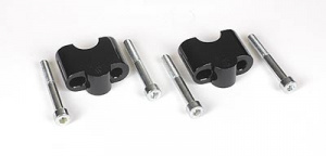 Handlebar raiser 25 mm black for 100/80GS/1100,1150 GS