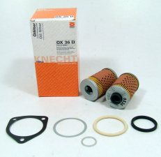 Oil filter OX36D for 2 Valve Flat Twin with oil cooler