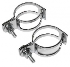 winker clamp, 2 pcs., chrome, 39-42 mm, pair