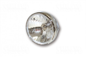 7 Zoll Scheinwerfer RENO 2 mit LED-Ring, chrom, klares Glas
