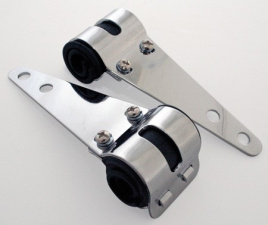 Headlight bracket 30-38 mm, chrome