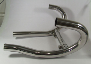 Exhaust Pipes 38 mm with balance pipe stainless steel