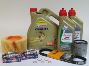 Maintenance package BMW R 1150 GS 40.000km dual ignition Castrol 15W-50 + NGK IRIDIUM