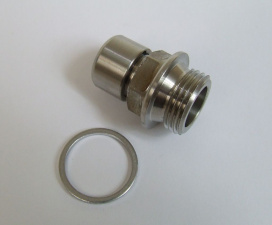 Screw plug with ventilation