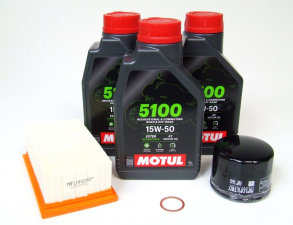 Wartungspaket passend BMW F 700/800 GS/F 650 GS (2008+) Motul 15W-50 HIFLO