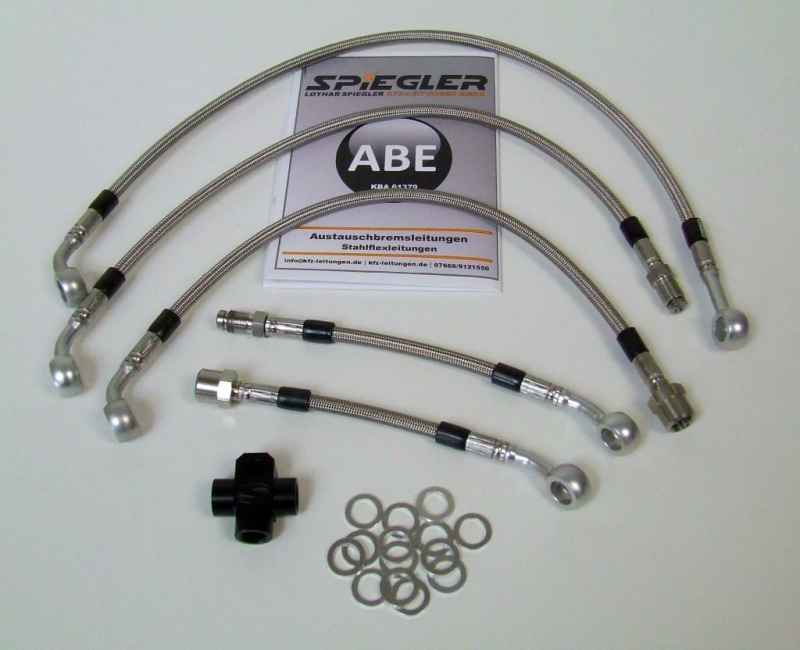 Stahlflex-Bremsleitung mit ABE für BMW R 1100 RT mit ABS