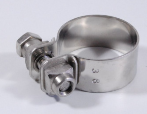 Exhaust clamp stainless steel 38 mm