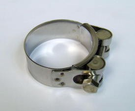 Exhaust clamp stainless steel 48 mm