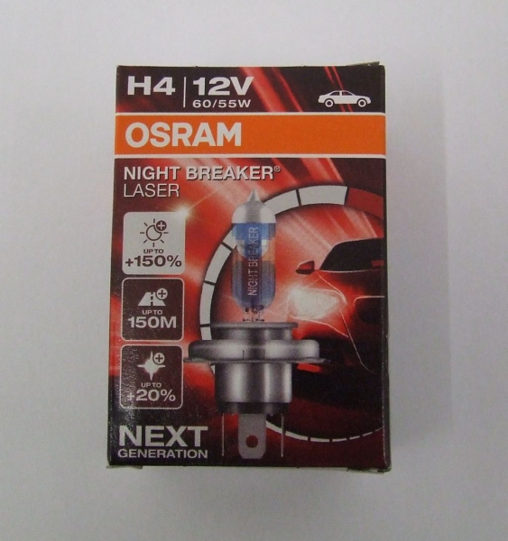 OSRAM H4 Night Breaker Laser 12 V 60/55 Watt