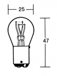 Zweifaden Rücklichtbirne 21/5 Watt