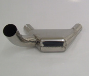 Front muffler, stainless steel, BMW R 80 G/S