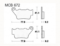 LUCAS MCB672SH Sinter Bremsbeläge