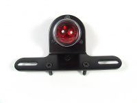 LED taillight OLD SCHOOL TYPE 4, black, red lens