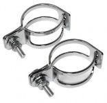 winker clamp, 2 pcs., chrome, 39-42 mm, pair