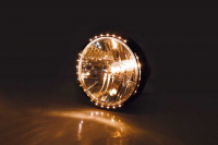 7 Zoll Scheinwerfer RENO 2 mit LED-Ring, schwarz, klares Glas