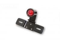 LED taillight OLD SCHOOL TYPE 6, black, red lens