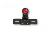 LED taillight OLD SCHOOL TYPE 6, black, red lens