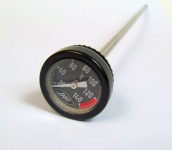 Öltemperaturdirektmesser mit Analoganzeige schwarz