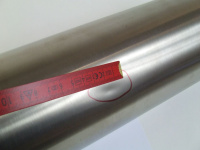 Rear muffler / silencer, Stainless steel, with ABE for R 80 / 100 GS Paralever