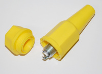 Spark plug holder, yellow