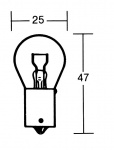 Indicator bulb 21 Watt orange