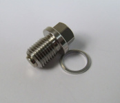 Einfüllschraube Getriebe Edelstahl mit Magnet