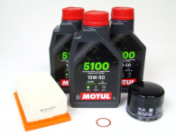 Maintenance package BMW F 700/800 GS and F 650 GS (2008+) Motul 15W-50 HIFLO
